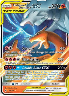 Reshiram & Charizard GX (20/214) [Sun & Moon: Unbroken Bonds]-1