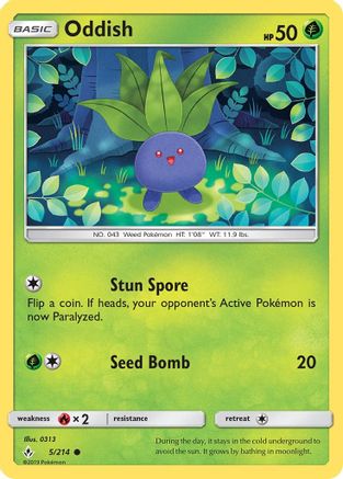 Oddish (5/214) [Sun & Moon: Unbroken Bonds]-1