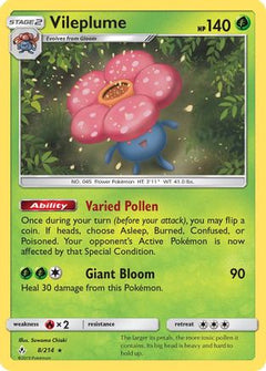 Vileplume (8/214) [Sun & Moon: Unbroken Bonds]-1