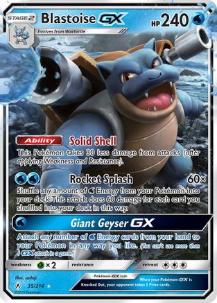 Blastoise GX (35/214) [Sun & Moon: Unbroken Bonds]-1