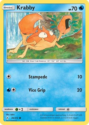 Krabby (46/214) [Sun & Moon: Unbroken Bonds]-1