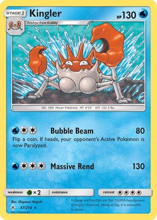 Kingler (47/214) [Sun & Moon: Unbroken Bonds]-1