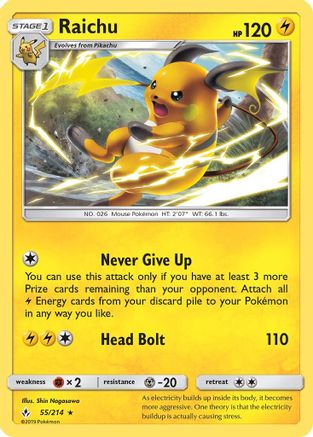 Raichu (55/214) [Sun & Moon: Unbroken Bonds]-1