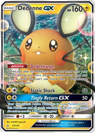 Dedenne GX (57/214) [Sun & Moon: Unbroken Bonds]-1
