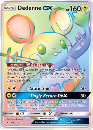 Dedenne GX (219/214) [Sun & Moon: Unbroken Bonds]-1