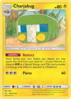 Charjabug (58/214) [Sun & Moon: Unbroken Bonds]-1