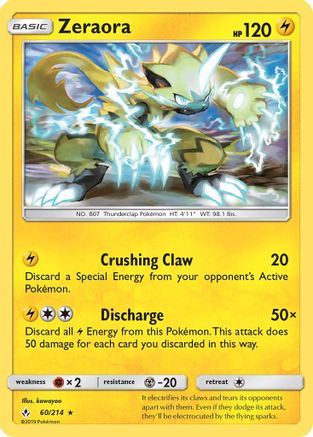 Zeraora (60/214) [Sun & Moon: Unbroken Bonds]-1