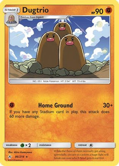 Dugtrio (86/214) [Sun & Moon: Unbroken Bonds]-1