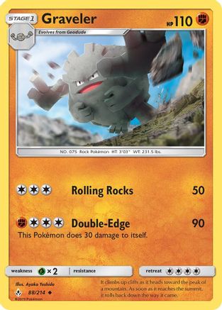 Graveler (88/214) [Sun & Moon: Unbroken Bonds]-1