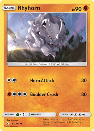 Rhyhorn (93/214) [Sun & Moon: Unbroken Bonds]-1