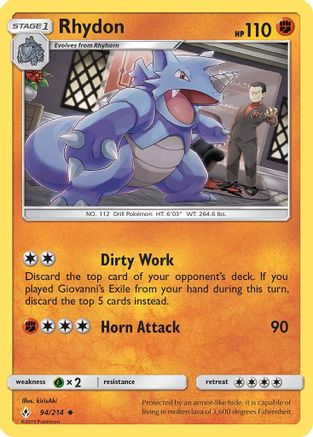 Rhydon (94/214) [Sun & Moon: Unbroken Bonds]-1