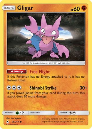 Gligar (98/214) [Sun & Moon: Unbroken Bonds]-1
