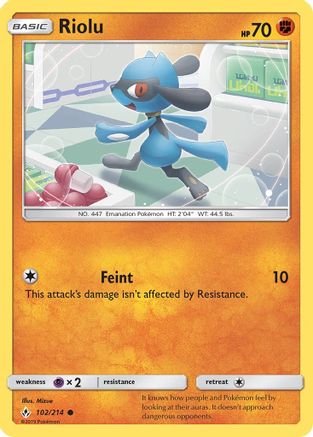 Riolu (102/214) [Sun & Moon: Unbroken Bonds]-1