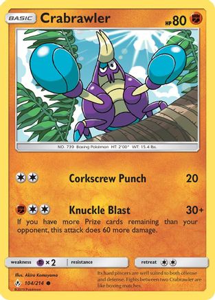 Crabrawler (104/214) [Sun & Moon: Unbroken Bonds]-1