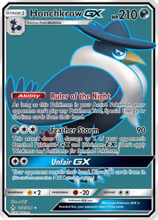 Honchkrow GX (202/214) [Sun & Moon: Unbroken Bonds]-1