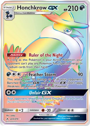 Honchkrow GX (223/214) [Sun & Moon: Unbroken Bonds]-1