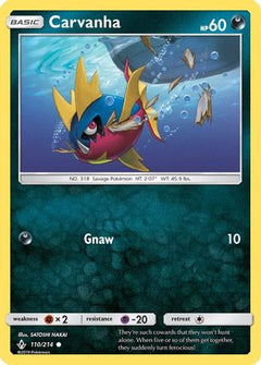 Carvanha (110/214) [Sun & Moon: Unbroken Bonds]-1