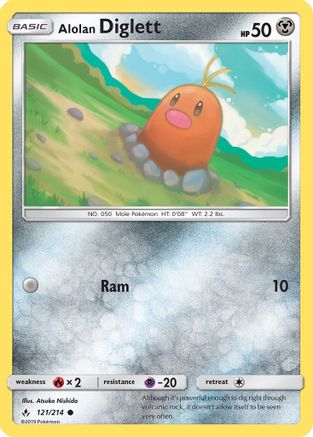 Alolan Diglett (121/214) [Sun & Moon: Unbroken Bonds]-1