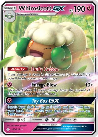 Whimsicott GX (140/214) [Sun & Moon: Unbroken Bonds]-1