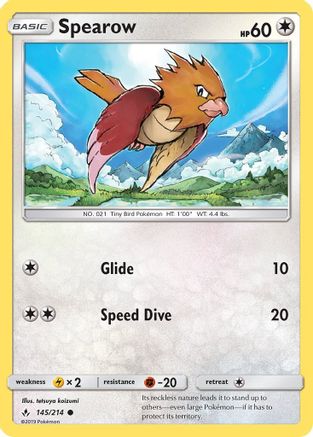 Spearow (145/214) [Sun & Moon: Unbroken Bonds]-1
