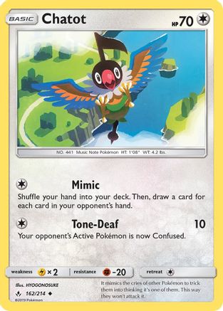 Chatot (162/214) [Sun & Moon: Unbroken Bonds]-1