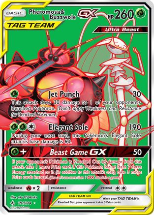 Pheromosa & Buzzwole GX (191/214) [Sun & Moon: Unbroken Bonds]-1