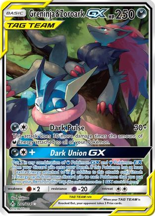 Greninja & Zoroark GX (201/214) [Sun & Moon: Unbroken Bonds]-1