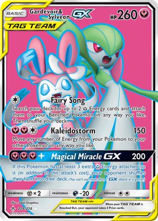 Gardevoir & Sylveon GX (204/214) [Sun & Moon: Unbroken Bonds]-1