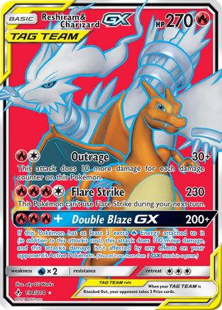 Reshiram & Charizard GX (194/214) [Sun & Moon: Unbroken Bonds]-1