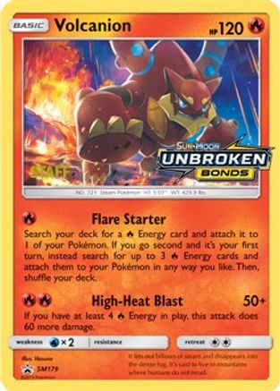 Volcanion (SM179) (Staff Prerelease Promo) [Sun & Moon: Black Star Promos]-1