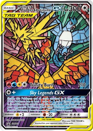 Moltres & Zapdos & Articuno GX (SM210) [Sun & Moon: Black Star Promos]-1