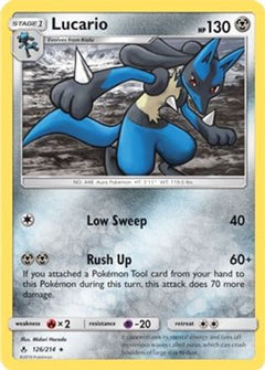 Lucario (126/214) (Theme Deck Exclusive) [Sun & Moon: Unbroken Bonds]-1