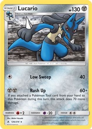 Lucario (126/214) (Theme Deck Exclusive) [Sun & Moon: Unbroken Bonds]-1