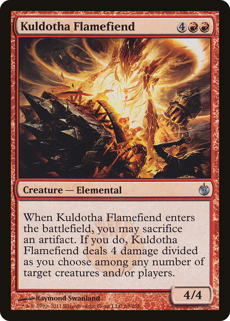Kuldotha Flamefiend [Mirrodin Besieged]-1