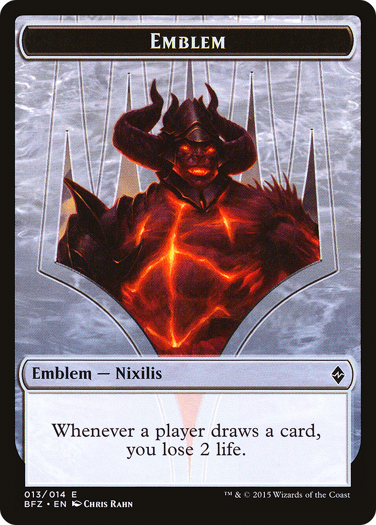 Ob Nixilis Reignited Emblem [Battle for Zendikar Tokens]-1