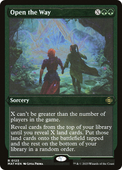 Open the Way (MAT-123) - March of the Machine: The Aftermath Etched Foil-1