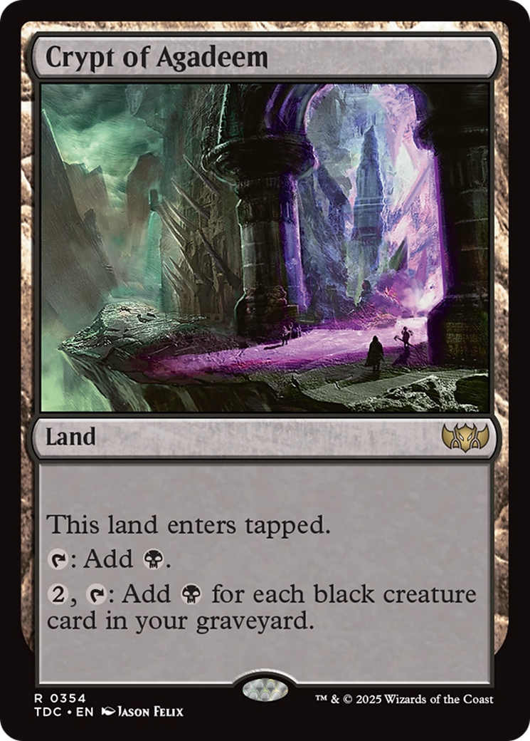 Crypt of Agadeem [Tarkir: Dragonstorm Commander]-1