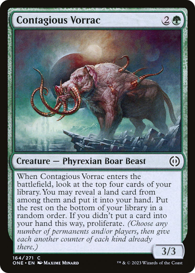 Contagious Vorrac [Phyrexia: All Will Be One]-1