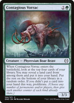 Contagious Vorrac [Phyrexia: All Will Be One]-1