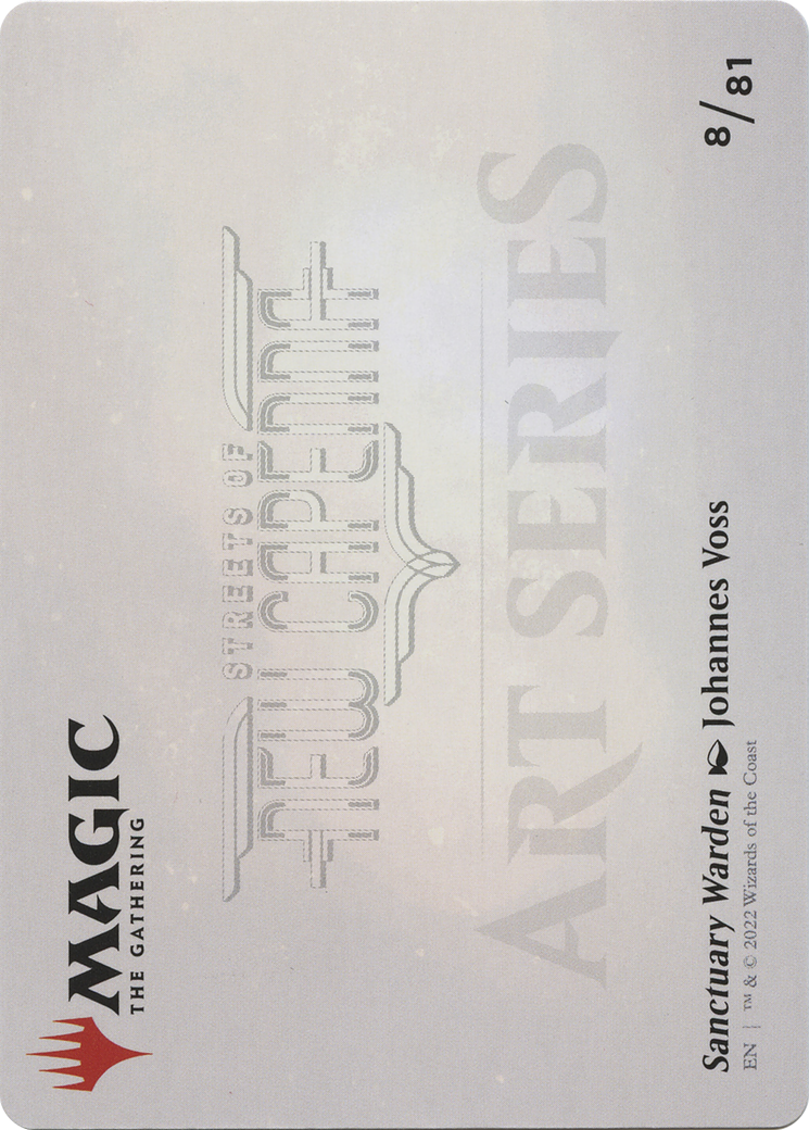 Sanctuary Warden // Sanctuary Warden (ASNC-008) - New Capenna Art Series (Borderless) Foil-2