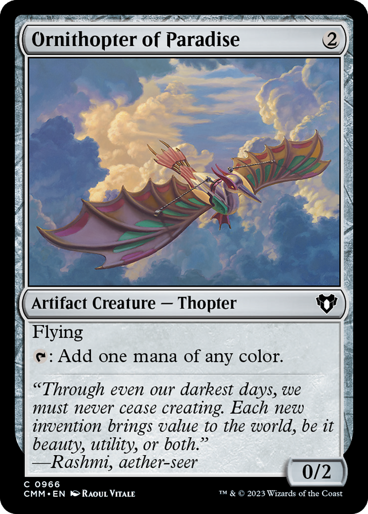 Ornithopter of Paradise [Commander Masters]-1