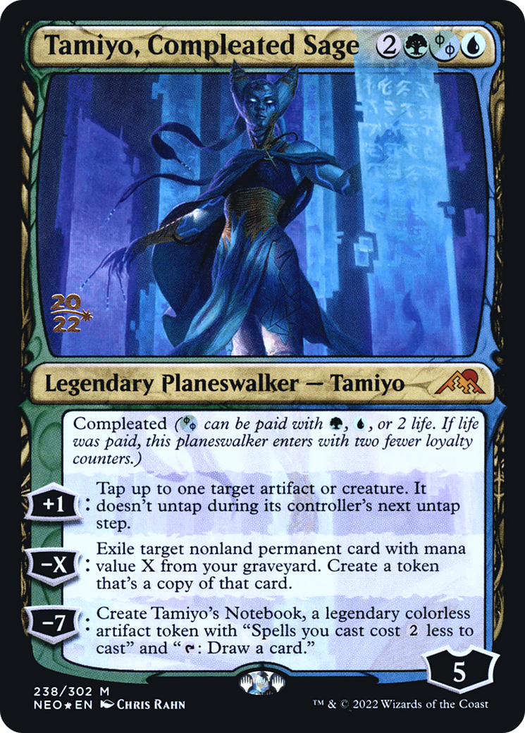 Tamiyo, Compleated Sage [Kamigawa: Neon Dynasty Prerelease Promos]-1