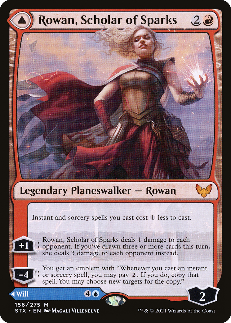 Rowan, Scholar of Sparks // Will, Scholar of Frost [Strixhaven: School of Mages]-4
