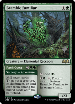 Bramble Familiar // Fetch Quest (Promo Pack) [Wilds of Eldraine Promos]-1