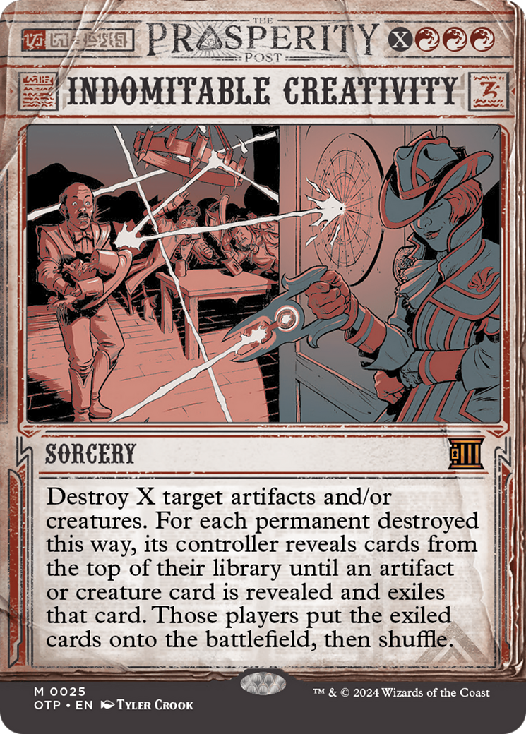 Indomitable Creativity [Outlaws of Thunder Junction: Breaking News]-1