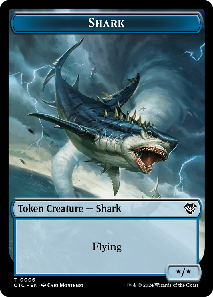 Shark (TOTC-006) - Outlaws of Thunder Junction Commander Tokens-1