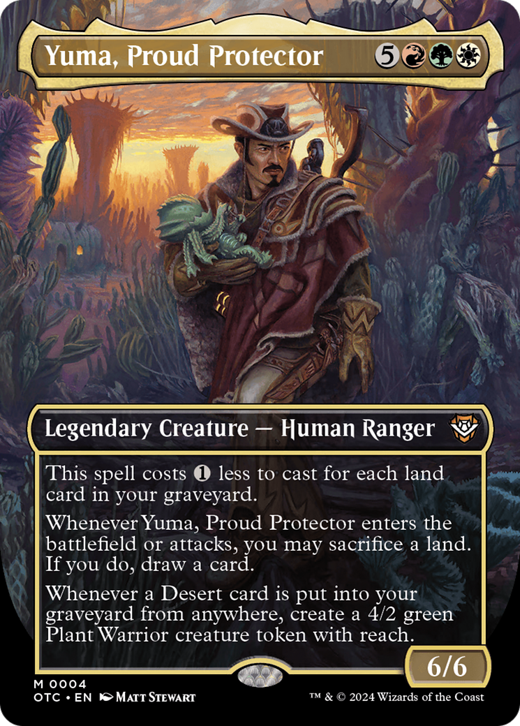 Yuma, Proud Protector (Borderless) (OTC-004) - Outlaws of Thunder Junction Commander (Borderless)-1