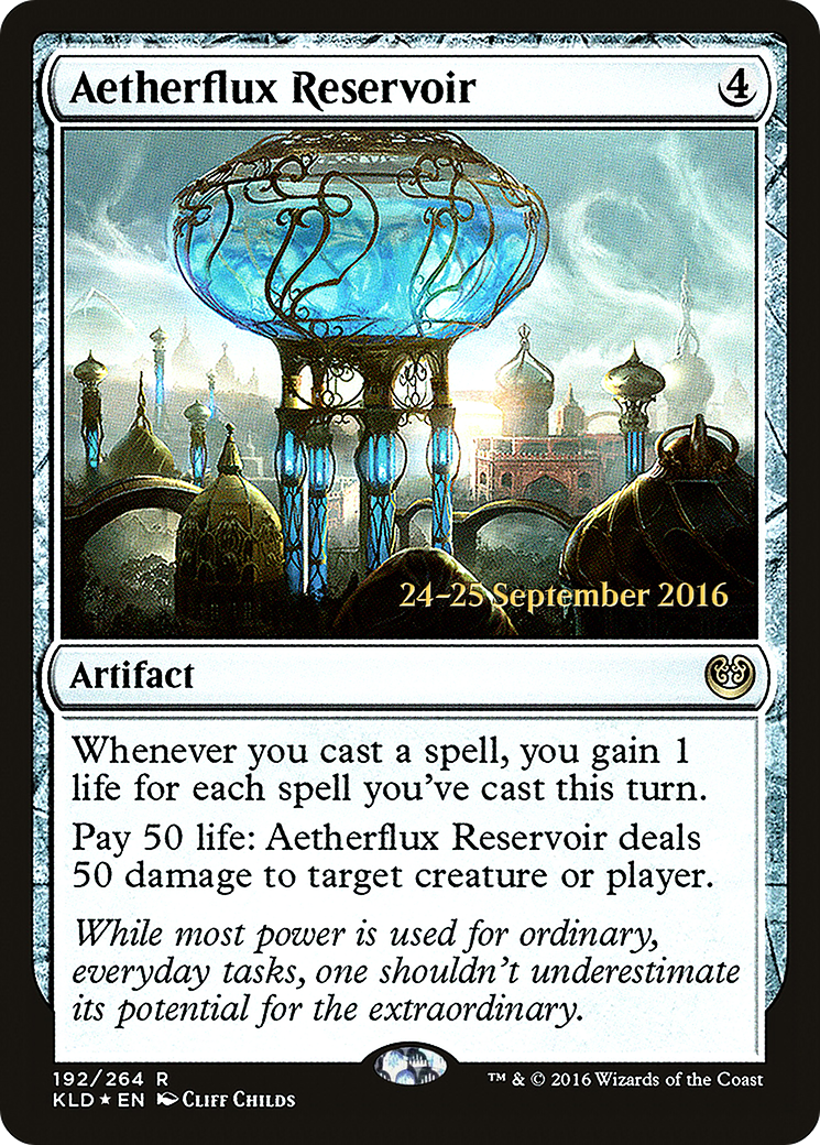 Aetherflux Reservoir [Kaladesh Prerelease Promos]-1