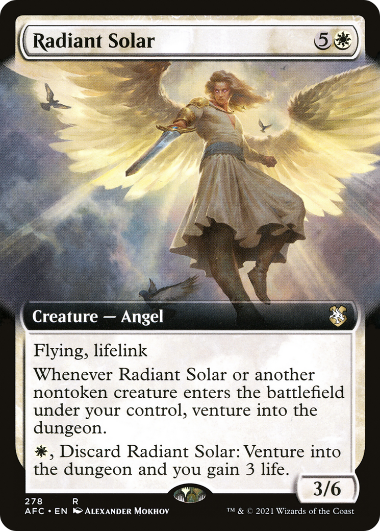 Radiant Solar (Extended Art) [Dungeons & Dragons: Adventures in the Forgotten Realms Commander]-1