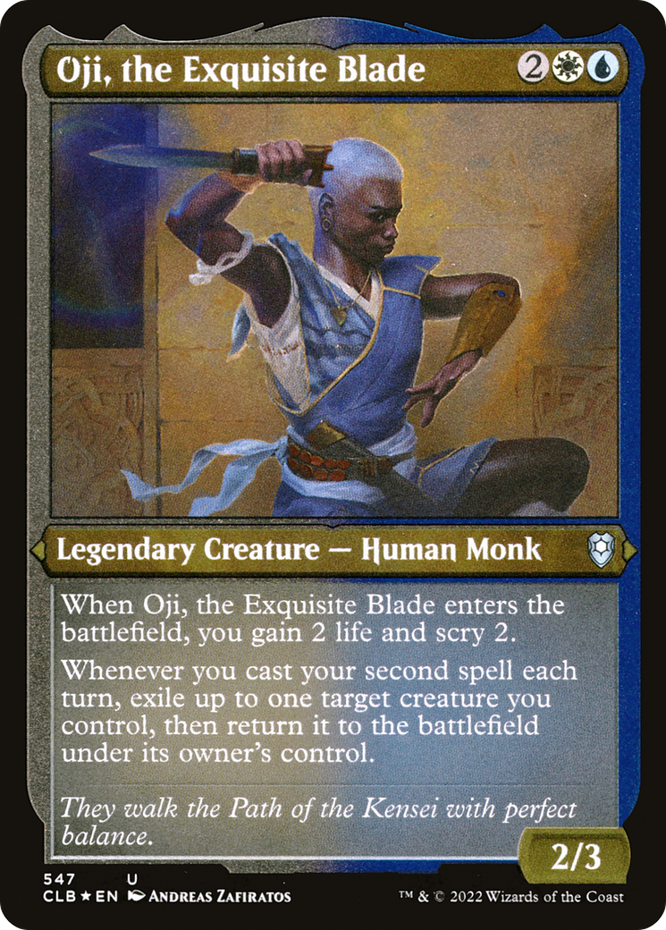 Oji, the Exquisite Blade (CLB-547) - Commander Legends: Battle for Baldur's Gate Foil-1